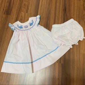 Smocked Whale Dress